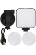 Obrázok pre Kombinované LED svetlo 6W so statívom, selfie tyčou a držiakom, CCT